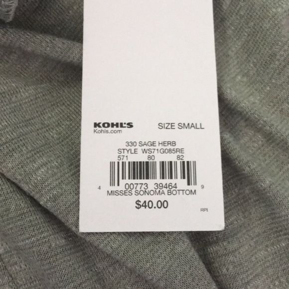 Sonoma Cold Shoulder Embroidered Dress S Grey V Neck Knee Length Stretch NEW - Picture 7 of 7